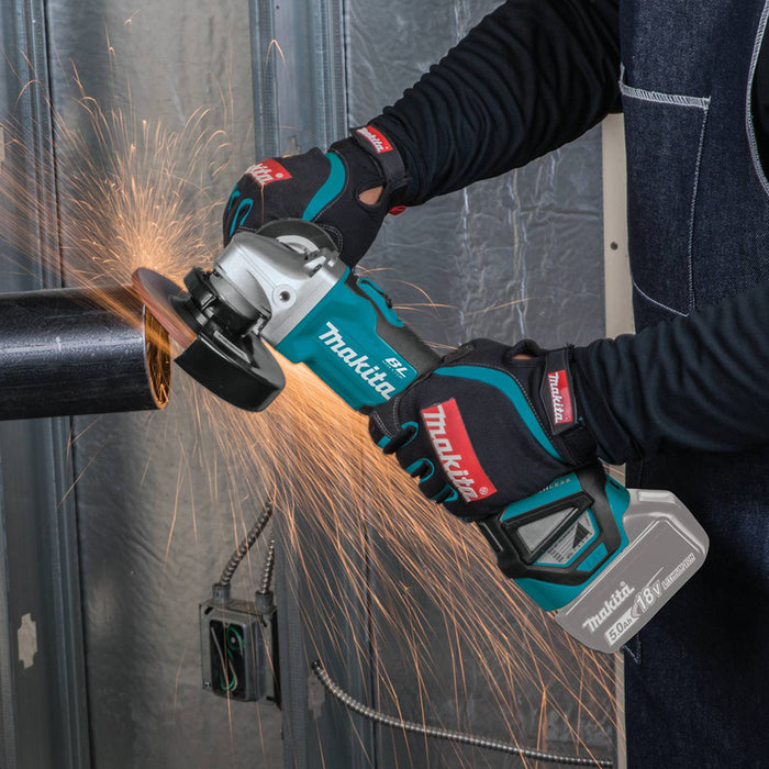 BATTERY BRUSHLESS ANGLE GRINDER MAKITA DGA511Z 18 V, WITHOUT BATTERY AND CHARGER, 125 mm