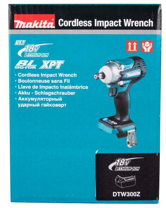 Makita DTW300Z power screwdriver/impact driver 3200 RPM Black, Blue