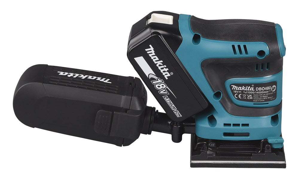 Makita DBO480Z portable sander Random orbital sander 14000 OPM Black, Blue 210 W