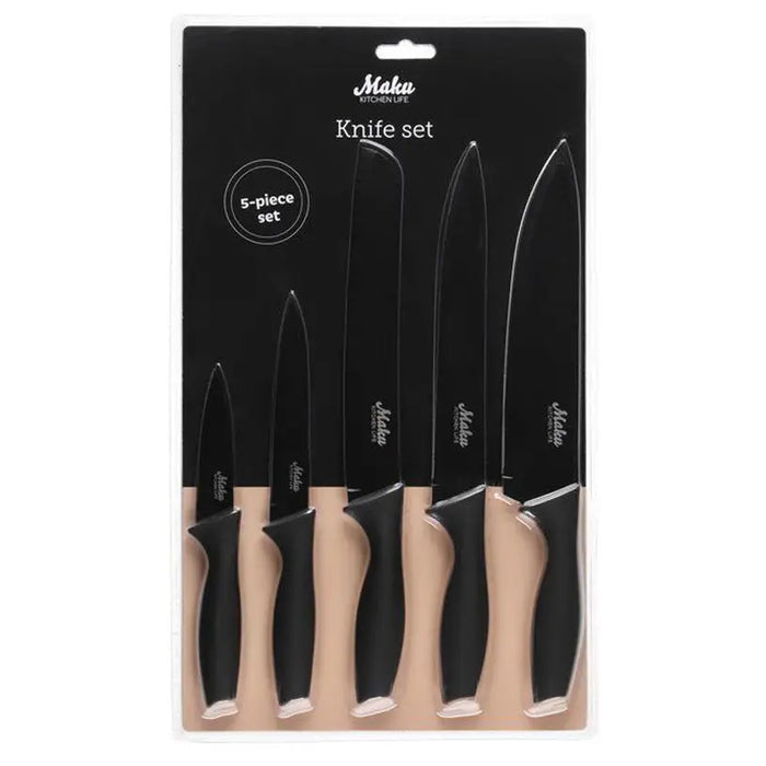 MAKU KNIFE SET 5 PIECES - Дъски ножове и белачки<<<Домашни потреби<<<Кухня<<<Praktiker