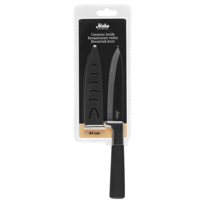CERAMIC KNIFE + PROTECTOR 24 CM MAKU