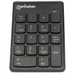 Manhattan Numeric Keypad Wireless (2.4GHz) USB-A Micro Receiver 18 Full Size Keys Black Membrane Key Switches Auto