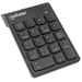Manhattan Numeric Keypad Wireless (2.4GHz) USB-A Micro Receiver 18 Full Size Keys Black Membrane Key Switches Auto
