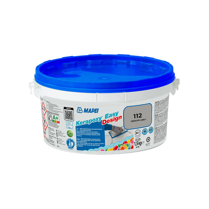 EPOXY GROUTING MIXTURE KERAPOXY EASY DESIGN MAPEI 112 MODERATE GRAY