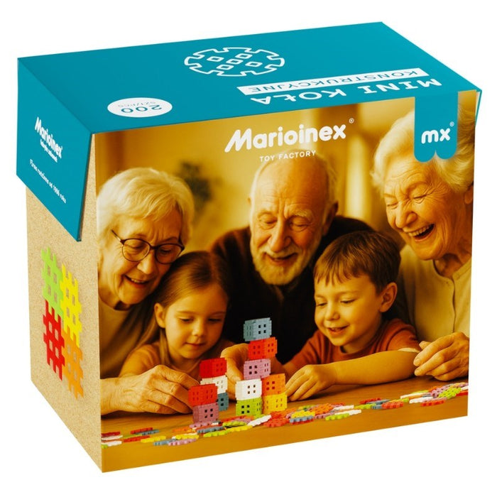 MARIOINEX Mini Waffle Building Blocks Set, 200 pieces