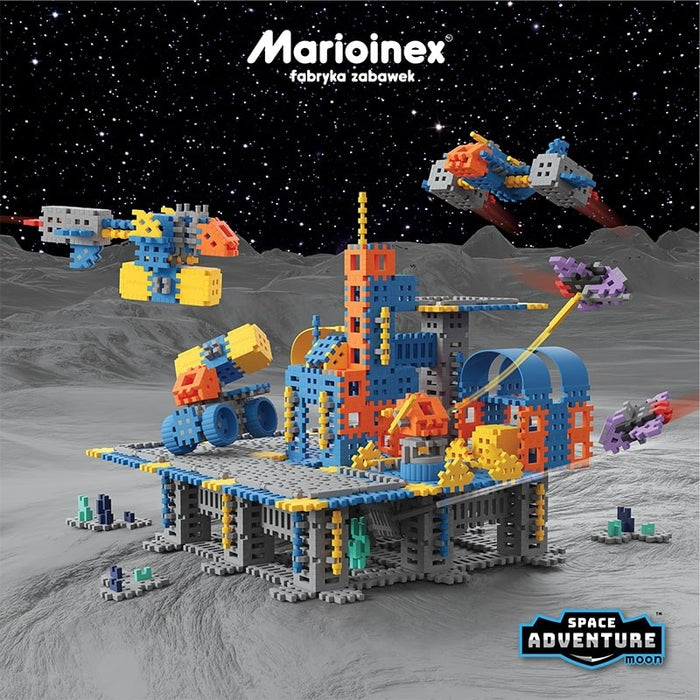 MARIOINEX Mini Waffle Building Blocks Space Base, 618 pieces