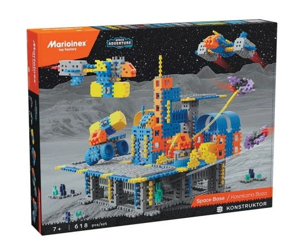 MARIOINEX Mini Waffle Building Blocks Space Base, 618 pieces