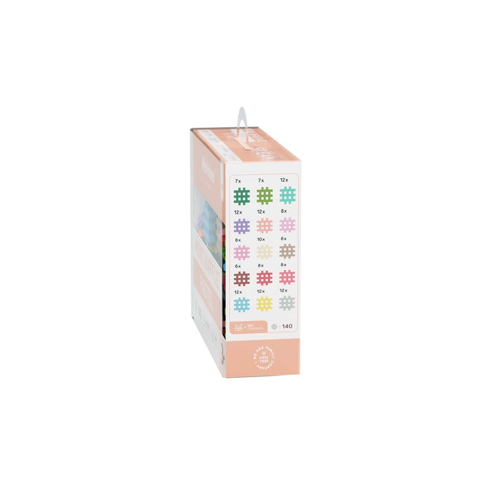 MARIOINEX Mini Waffle Building Blocks Pastel, 140 pieces