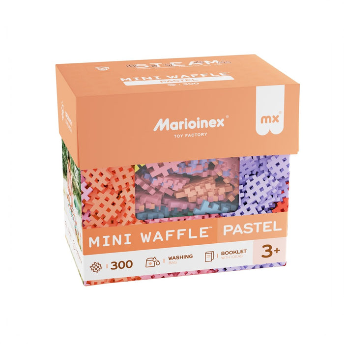 MARIOINEX Mini Waffle Pastel Building Blocks, 300 pieces