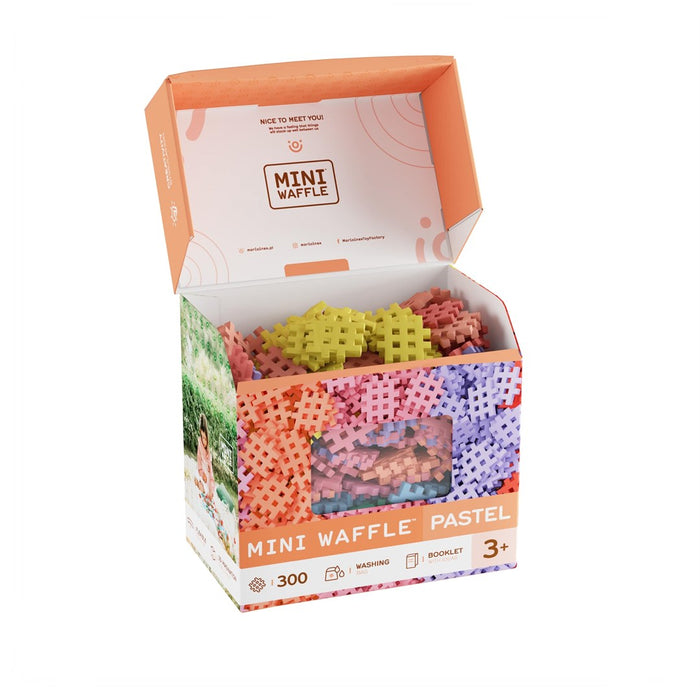 MARIOINEX Mini Waffle Pastel Building Blocks, 300 pieces