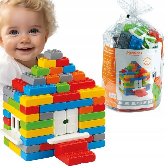 Marioinex ‘Junior Bricks’ building blocks, 110 pieces