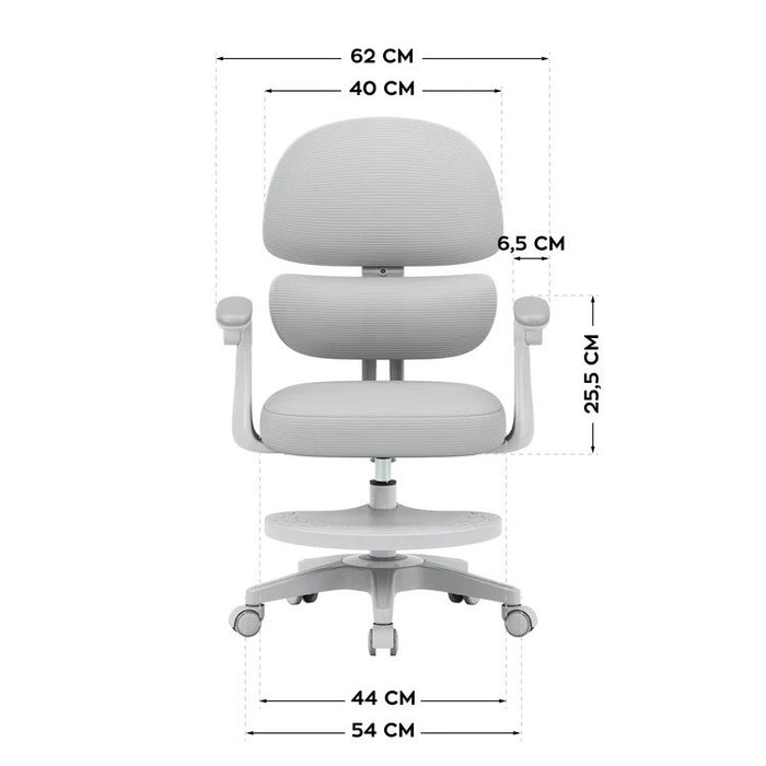 Junior 4.4 Grey swivel chair