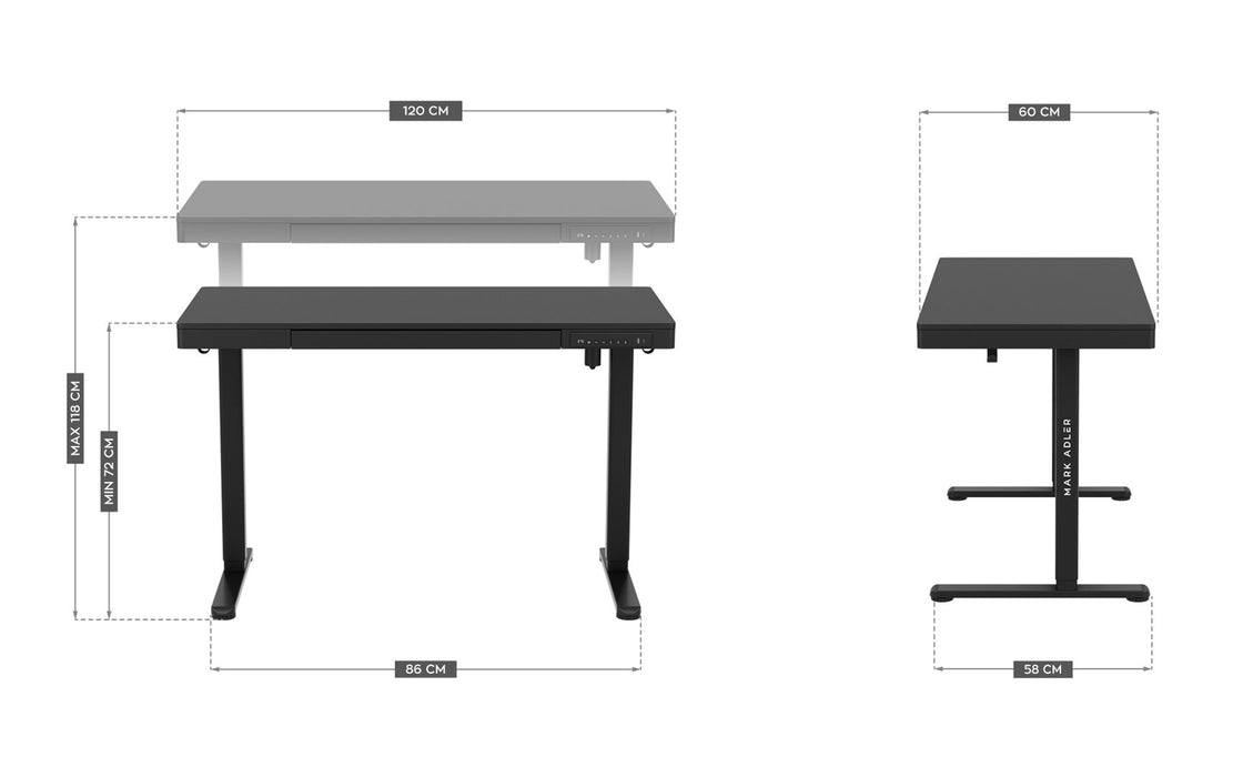 Electric desk MA-Leader 8.2 Black