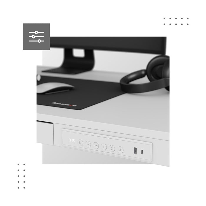 Electric desk MA-Leader 8.2 White