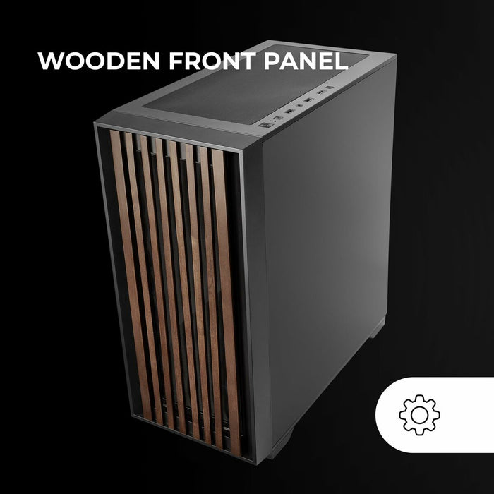 ATX Semi-tower Box Mars Gaming MCWOODDC Black