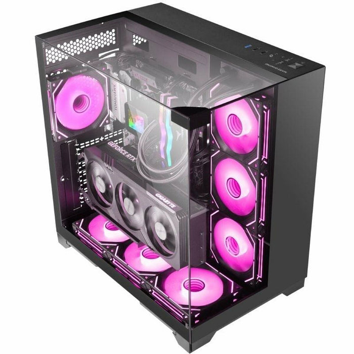 ATX Mini-tower Box Case Mars Gaming MCVISION Black