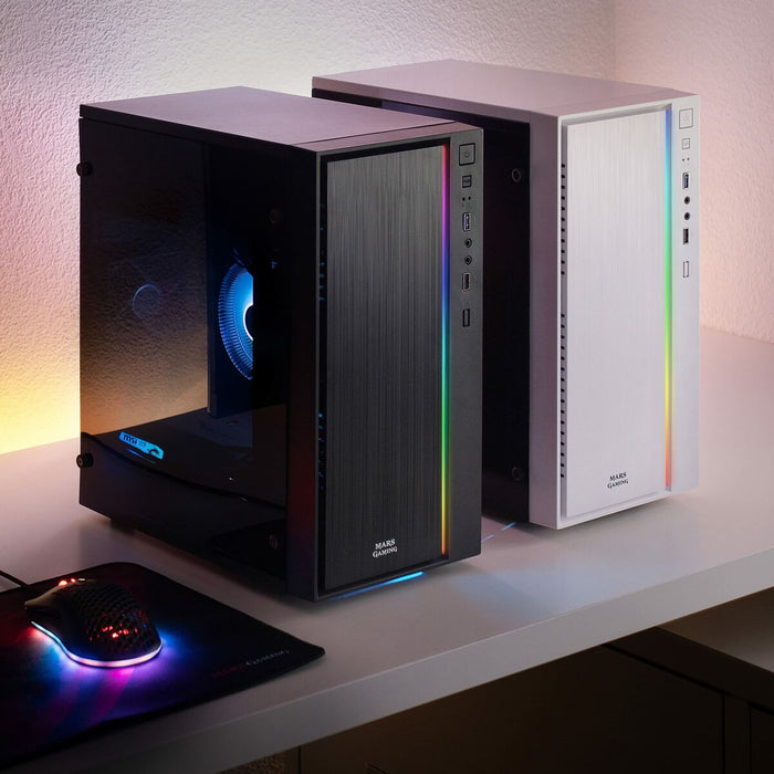 ATX Mini-tower Box Case Mars Gaming MCM Black