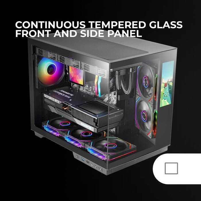 ATX Semi-tower Box Mars Gaming MCMIRAGE Black