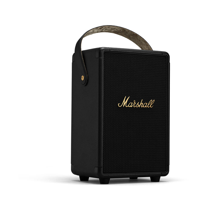 Bluetooth speaker MARSHALL TUFTON BLACK & BRASS 40 W, BLUETOOTH, BATTERY UP TO 20 HOURS, BLACK