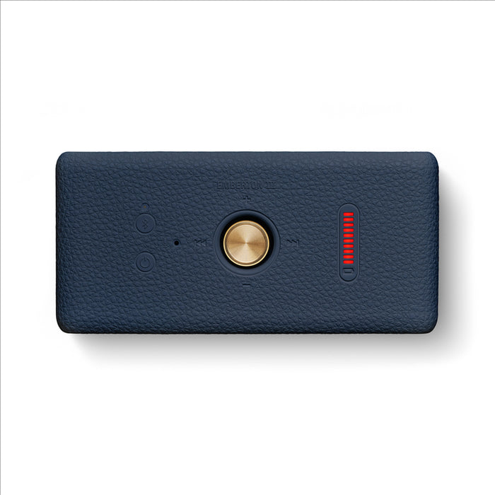 Bluetooth speaker MARSHALL EMBERTON III MIDNIGHT BLUE 20 W, BLUETOOTH, BATTERY UP TO 32 HOURS, BLUE
