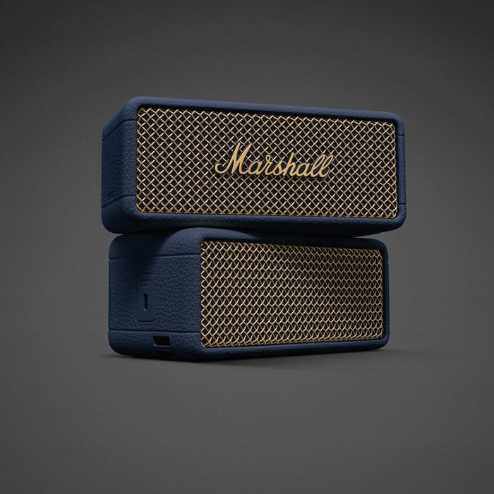 Bluetooth speaker MARSHALL EMBERTON III MIDNIGHT BLUE 20 W, BLUETOOTH, BATTERY UP TO 32 HOURS, BLUE
