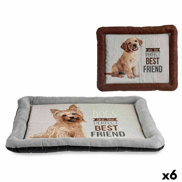 Pet bed Mascow 60 x 6 x 74 cm Dog (6 Units)