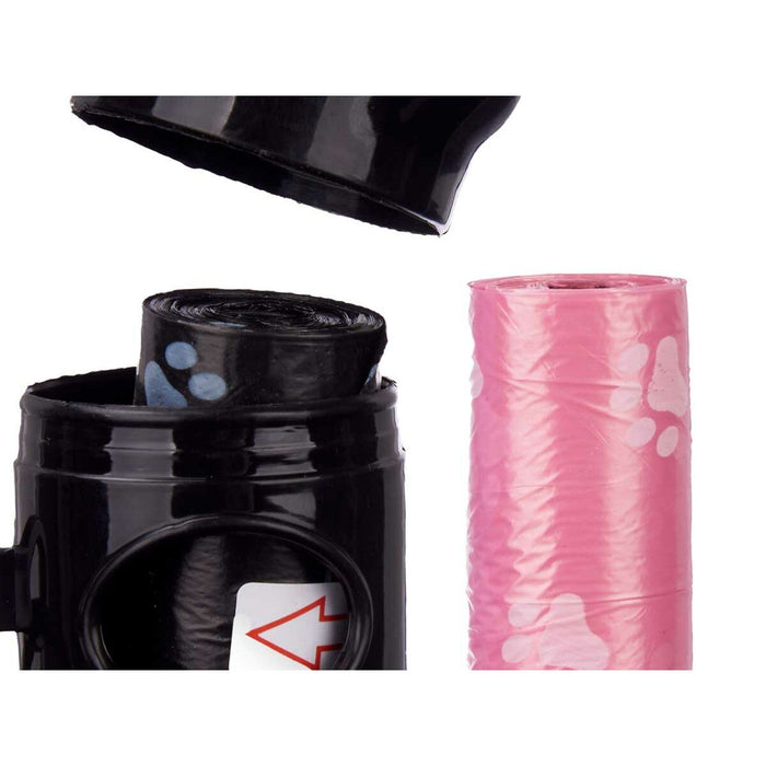 Pet Bag Dispenser Mascow Blue Black Pink Violet 9 x 21 x 4,5 cm Set (12 Units)