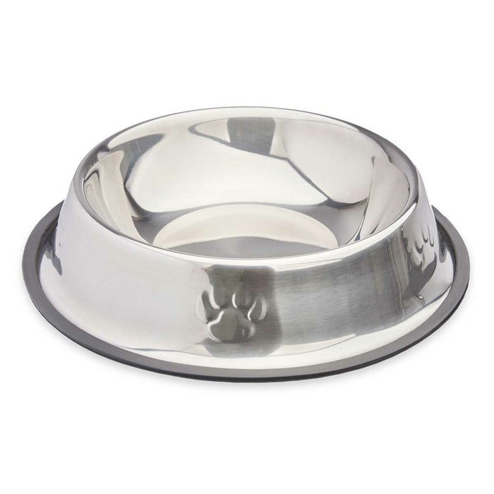 Dog Feeder Mascow Grey Silver Rubber Metal 26 x 7 x 26 cm 26 x 5,5 x 26 cm (12 Units)