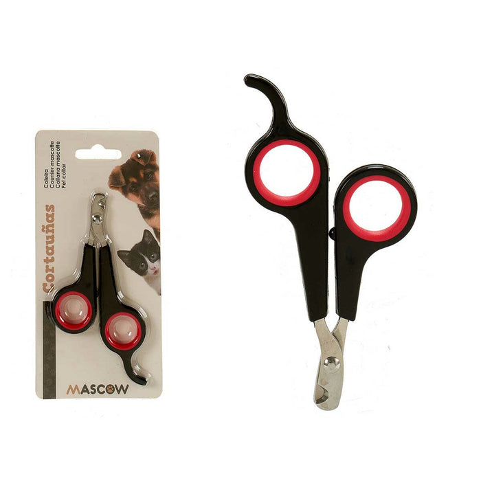 Nail clipper Mascow Black Red 6 x 0,5 x 11,5 cm Pets (24 Units)