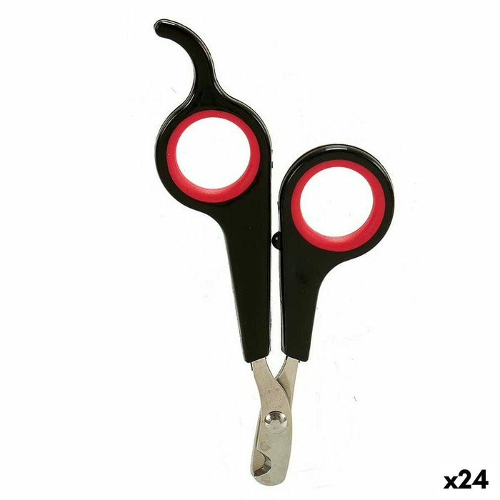 Nail clipper Mascow Black Red 6 x 0,5 x 11,5 cm Pets (24 Units)