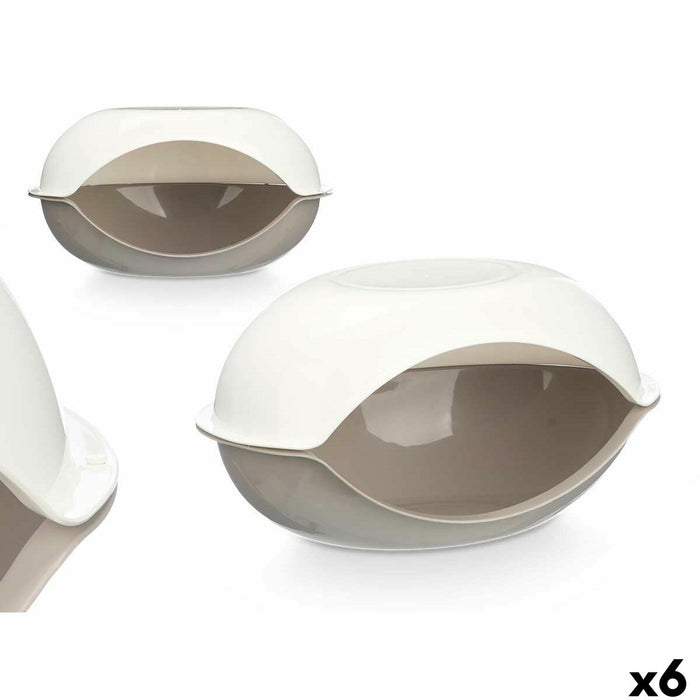Pet bed Mascow White Grey Plastic 58 x 32 x 37 cm 6 Units