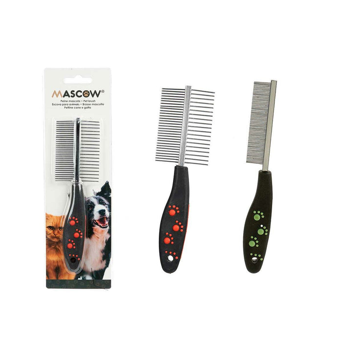 Hairstyle Mascow Black Red Green Polyester Steel 4 x 20,5 x 1,5 cm 12 Units