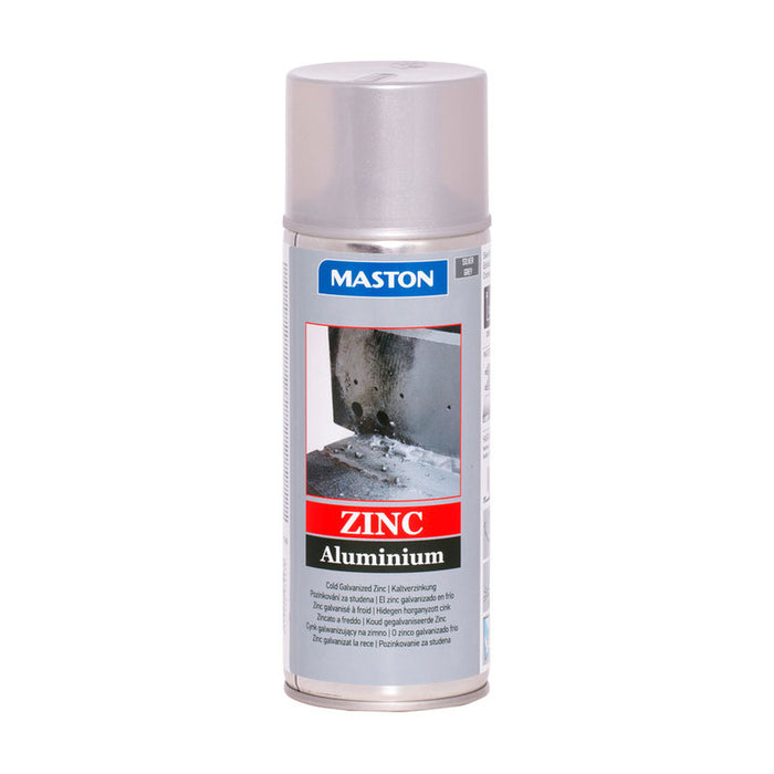 SPRAY FOR ALUMINUM AND ZINC 400 ML SILVER METALLIC MASTON