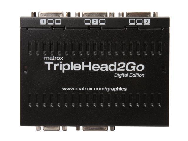 Matrox T2G-D3D-IF external multi-display adapter for simultaneous operation of 3 monitors with DVI/VGA input - Видео