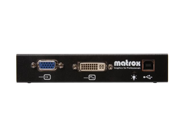 Matrox T2G-D3D-IF external multi-display adapter for simultaneous operation of 3 monitors with DVI/VGA input - Видео