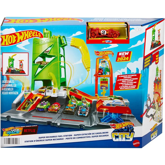 Mattel Hot Wheels City Superstacja ładowania samochodów HTN79 - Garages and tracksPOJ-GIT<<<(Games and Toys)