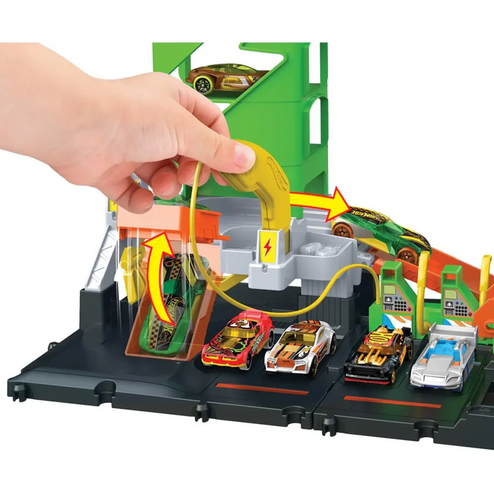 Mattel Hot Wheels City Superstacja ładowania samochodów HTN79 - Garages and tracksPOJ-GIT<<<(Games and Toys)