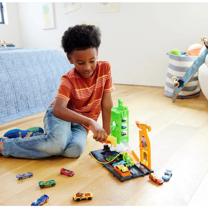 Mattel Hot Wheels City Superstacja ładowania samochodów HTN79 - Garages and tracksPOJ-GIT<<<(Games and Toys)