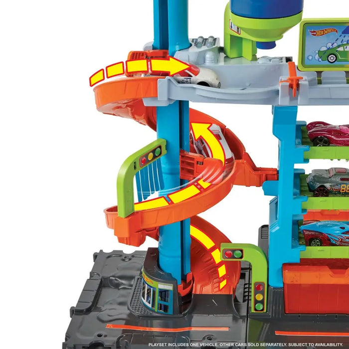 Mattel Hot Wheels - Color Shifters Zakręcona Megamyjnia HDP05 - Garages and tracksPOJ-GIT<<<(Games and Toys)