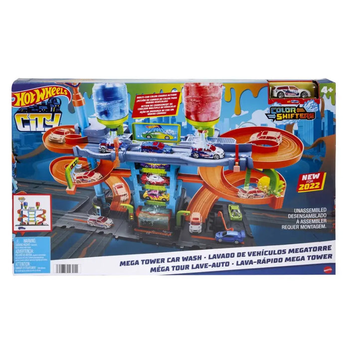 Mattel Hot Wheels - Color Shifters Zakręcona Megamyjnia HDP05 - Garages and tracksPOJ-GIT<<<(Games and Toys)