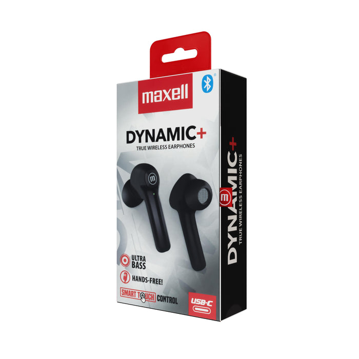 Bluetooth headphones MAXELL Dynamic, Docking box, True Wireless, Black