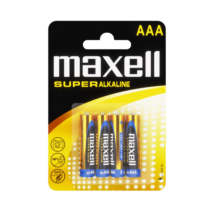 Superalkaline batteries MAXELL LR03 XL /4 pcs. in packaging/ 1.5V