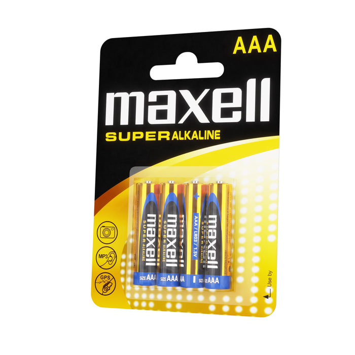 Superalkaline batteries MAXELL LR03 XL /4 pcs. in packaging/ 1.5V
