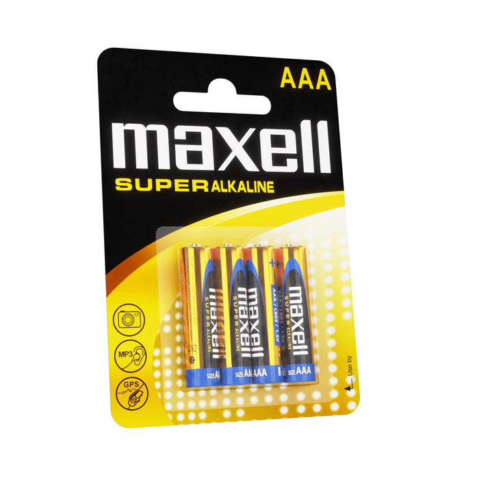 Superalkaline batteries MAXELL LR03 XL /4 pcs. in packaging/ 1.5V