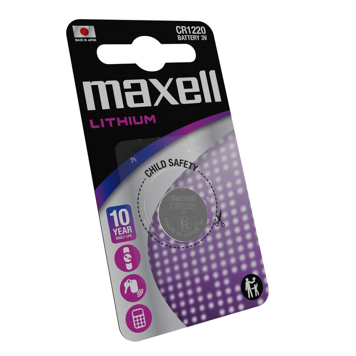 Lithium button battery MAXELL CR1220 3V