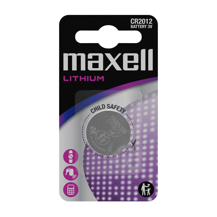 Lithium button battery MAXELL CR2012 3 V