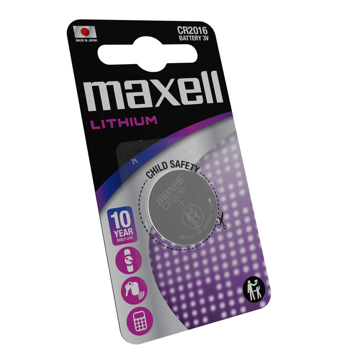 Button lithium battery MAXELL CR2016 3V