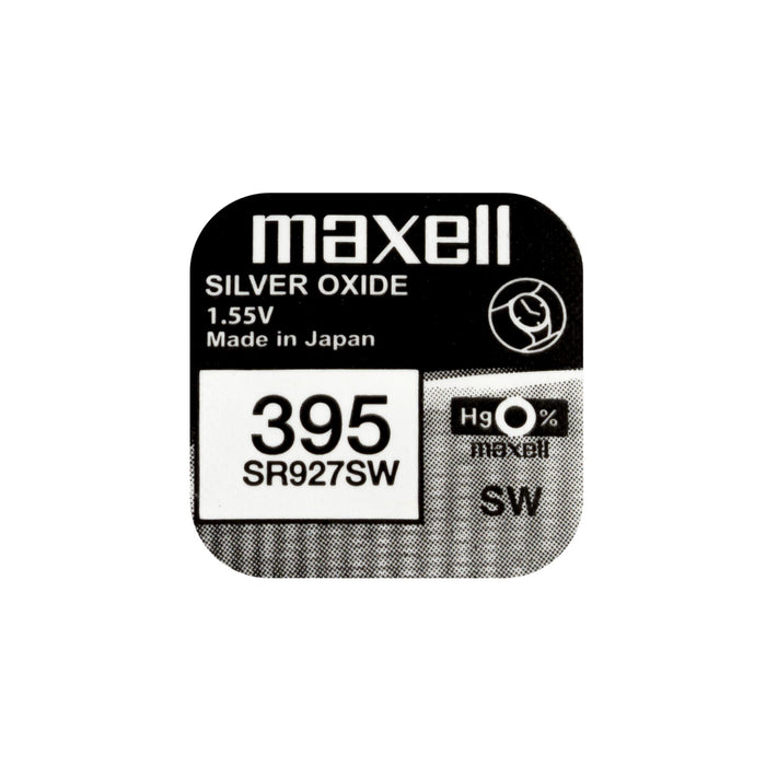 Button battery silver MAXELL SR927 SW /395/399/ AG7 1.55V