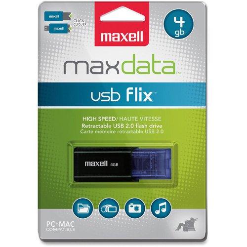 USB flash drive MAXELL FLIX, USB 2.0, 4GB, Black