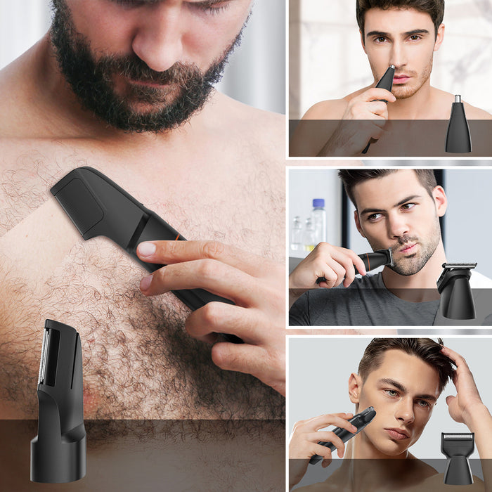 MAXGROOM LK-881 multifunctional trimmer with replaceable tips - black